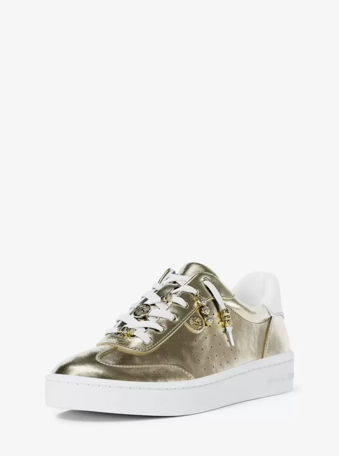 Scotty Embellished Metallic Leather Sneaker Scotty Embellished Metallic Leather Sneaker