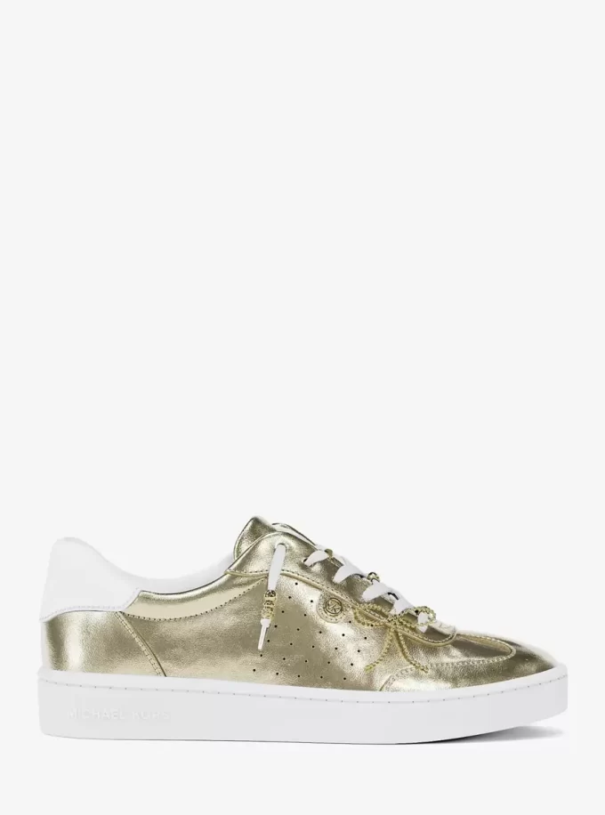 Scotty Embellished Metallic Leather Sneaker Scotty Embellished Metallic Leather Sneaker
