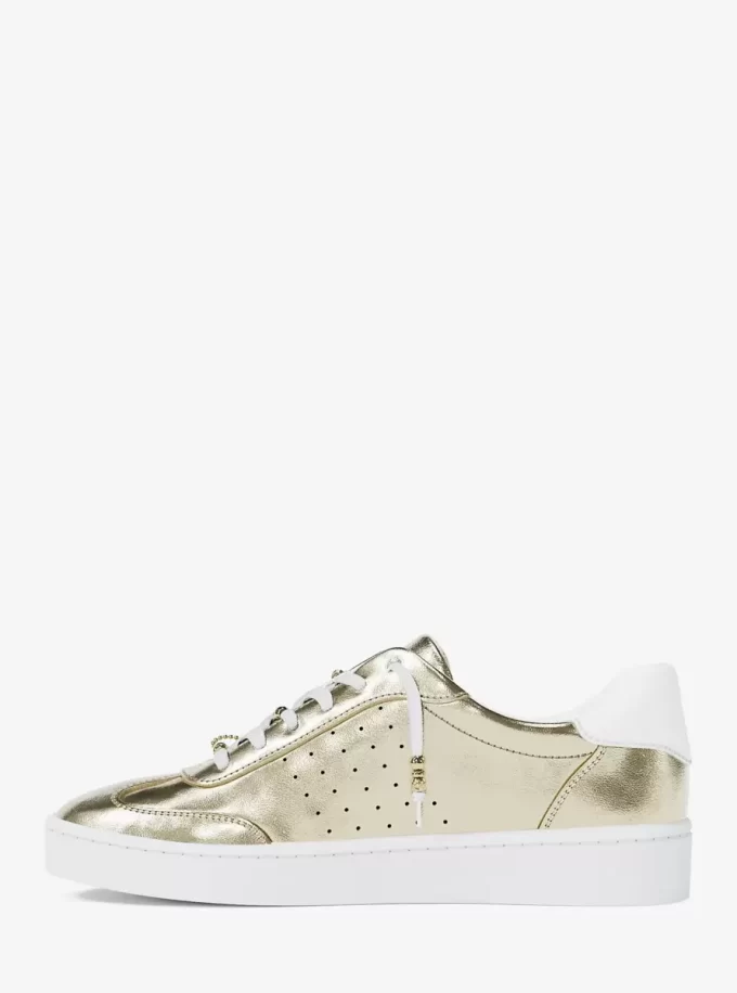 Scotty Embellished Metallic Leather Sneaker Scotty Embellished Metallic Leather Sneaker