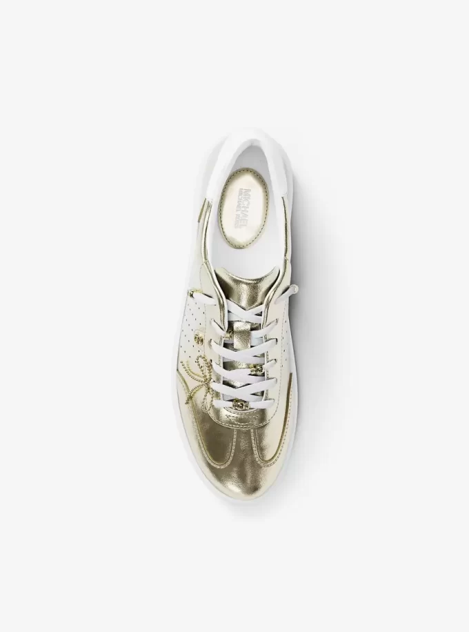 Scotty Embellished Metallic Leather Sneaker Scotty Embellished Metallic Leather Sneaker