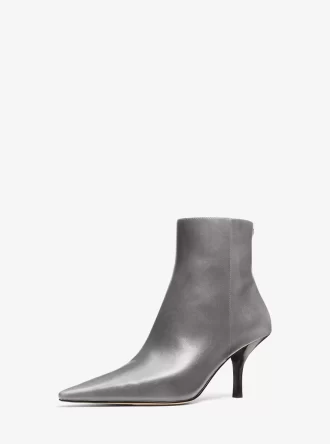 Selina Burnished Leather Ankle Boot