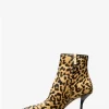 Selina Leopard Print Calf Hair Ankle Boot