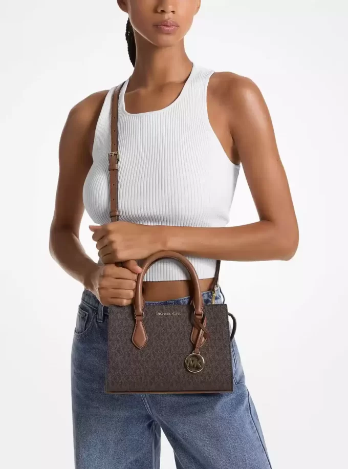 Sheila Small Signature Logo Satchel