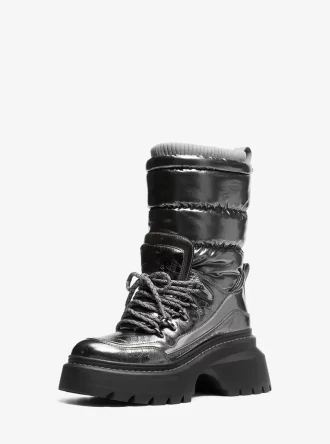 Shiloh Metallic Mixed-Media Boot