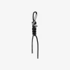 Silver-Tone and Braided Cord Bag Charm Silver-Tone and Braided Cord Bag Charm