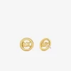 Small Logo Charm Stud Earrings