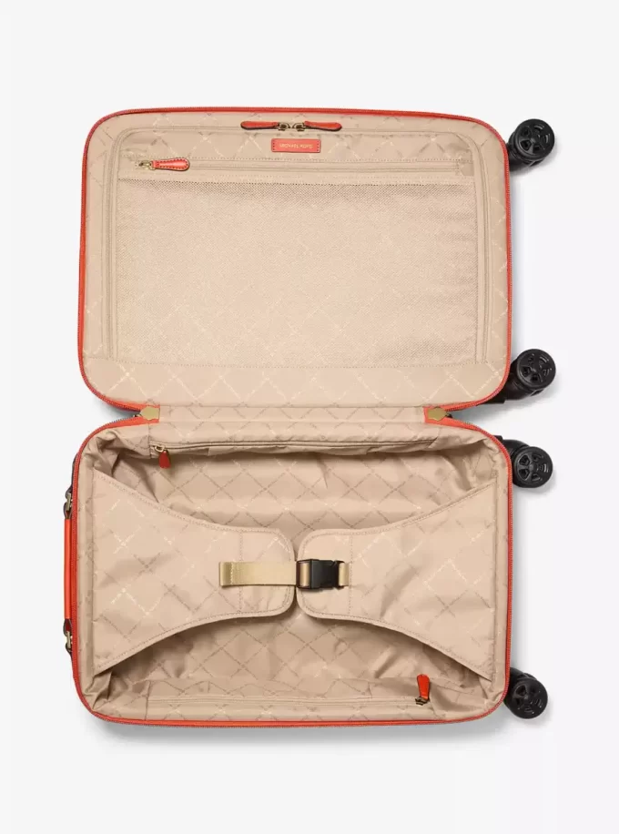 Small Polka Dot Signature Logo Suitcase