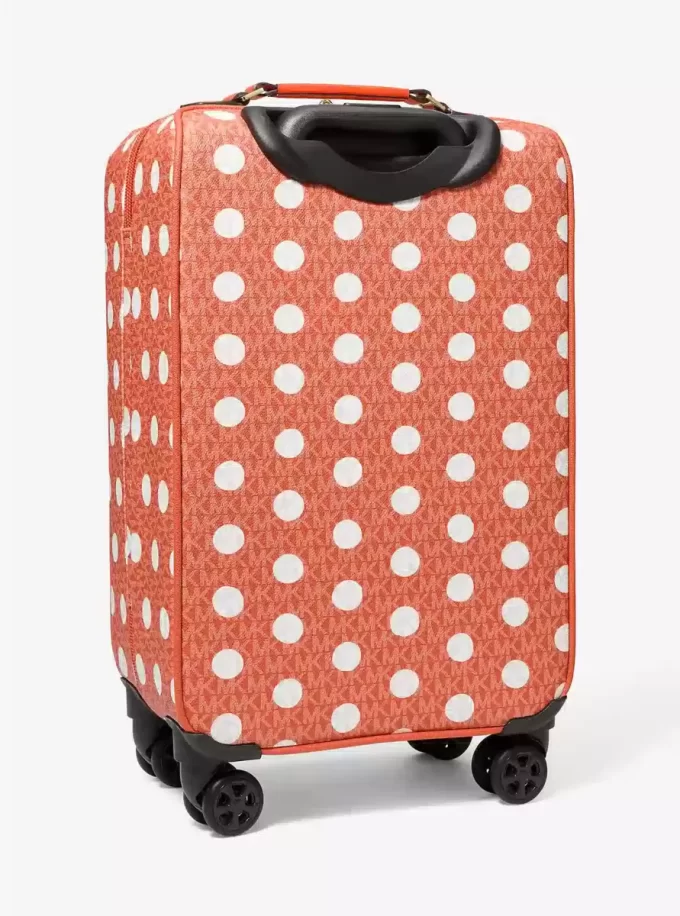 Small Polka Dot Signature Logo Suitcase