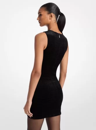 Smocked Velvet Dress