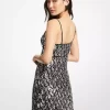 Snake Sequined Stretch Viscose Slip Dress Snake Sequined Stretch Viscose Slip Dress