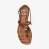 Sofia Crocodile Embossed Leather Sandal Sofia Crocodile Embossed Leather Sandal