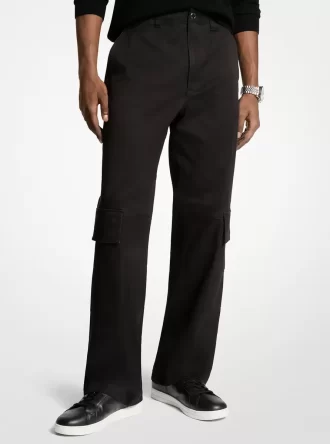 Stretch Cotton Cargo Pants
