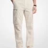 Stretch Cotton Poplin Cargo Pants