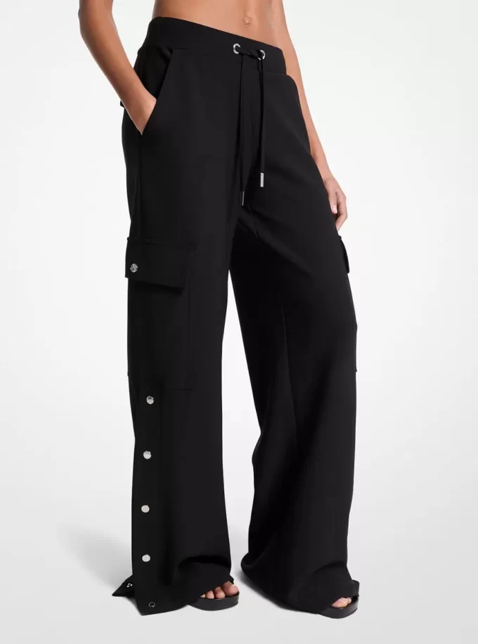 Stretch Crepe Wide-Leg Cargo Pants Stretch Crepe Wide-Leg Cargo Pants