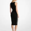 Stretch Knit Logo Tape Midi Tank Dress Stretch Knit Logo Tape Midi Tank Dress