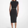 Stretch Matte Jersey Belted Dress