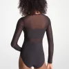 Stretch Nylon Zip-Up Swimsuit