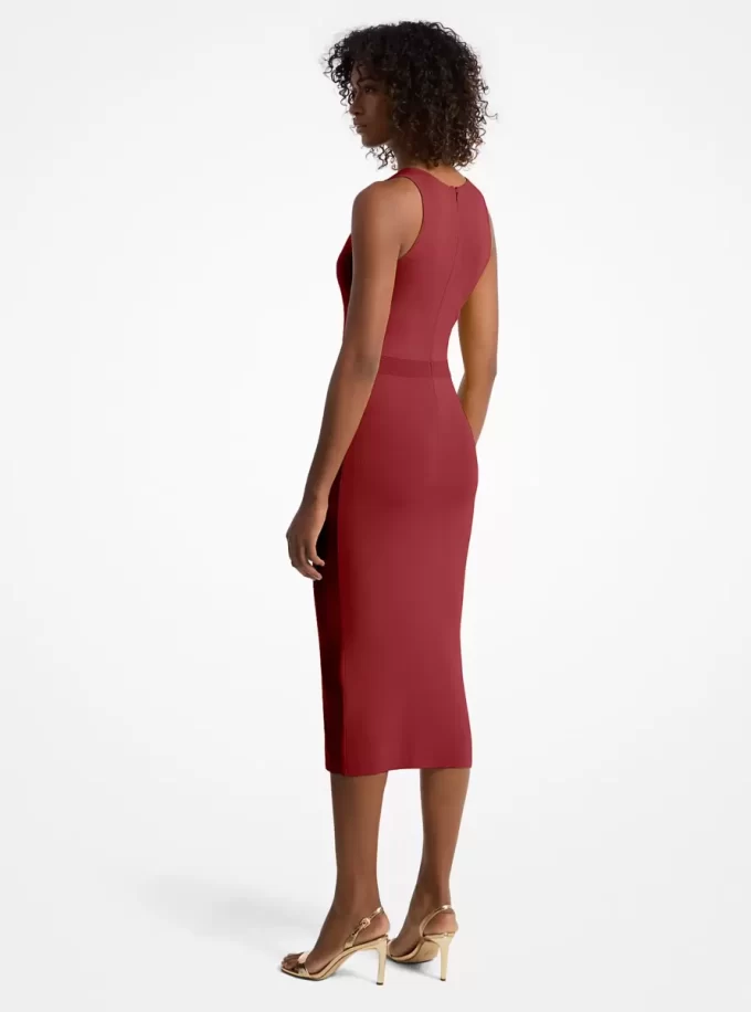 Stretch Viscose Blend Midi Tank Dress Stretch Viscose Blend Midi Tank Dress