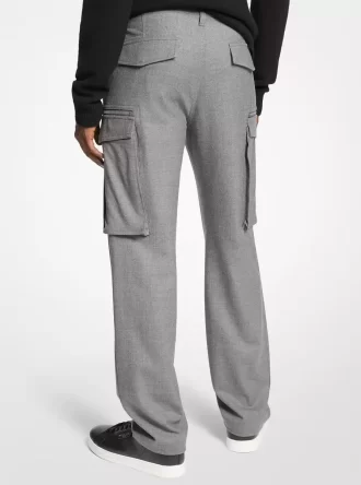 Stretch Wool Cargo Pants
