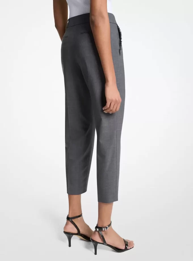 Stretch Wool Cropped Pants Stretch Wool Cropped Pants