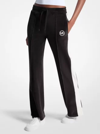 Stripe Velour Track Pants