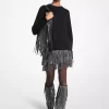 Studded Fringe Mini Skirt Studded Fringe Mini Skirt