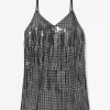 Studded Fringe Slip Dress