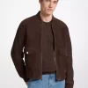 Suede Bomber Jacket