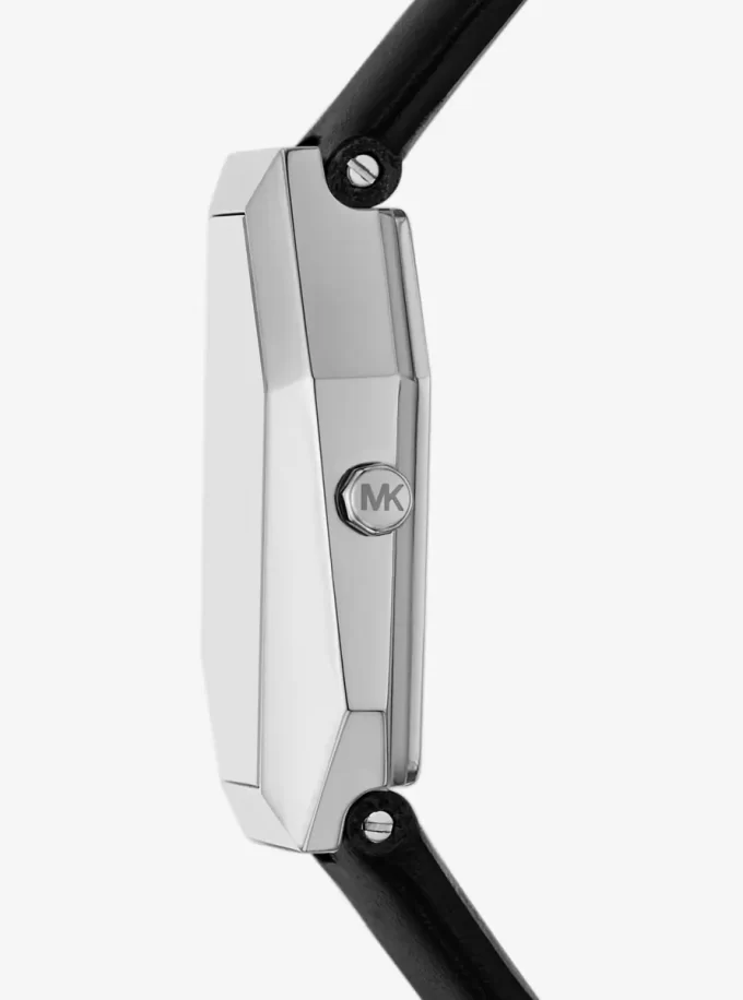 Suri Silver-Tone and Leather Watch Suri Silver-Tone and Leather Watch