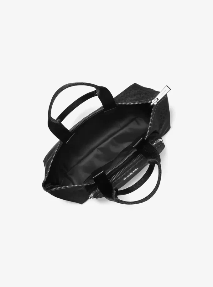 Tanner Small Printed Signature Logo Reversible Packable Tote Bag Tanner Small Printed Signature Logo Reversible Packable Tote Bag