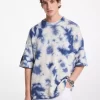 Tie Dye Wool and Cashmere Short-Sleeve Sweater Tie Dye Wool and Cashmere Short-Sleeve Sweater