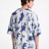 Tie Dye Wool and Cashmere Short-Sleeve Sweater Tie Dye Wool and Cashmere Short-Sleeve Sweater