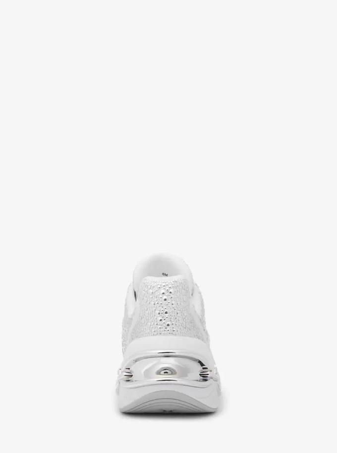 Toni Embellished Linen Blend Trainer Toni Embellished Linen Blend Trainer