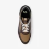 Trevor Leather and Corded Twill Trainer