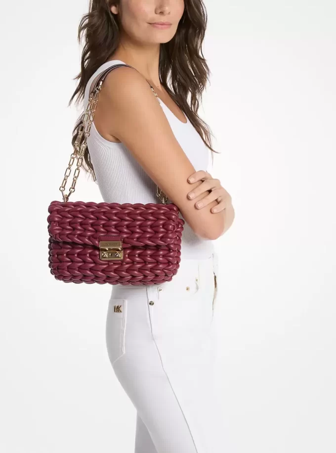 Tribeca Large Hand-Braided Shoulder Bag