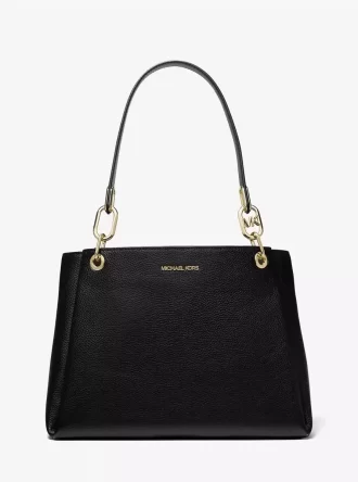 Trisha Large Pebbled Leather Shoulder Bag