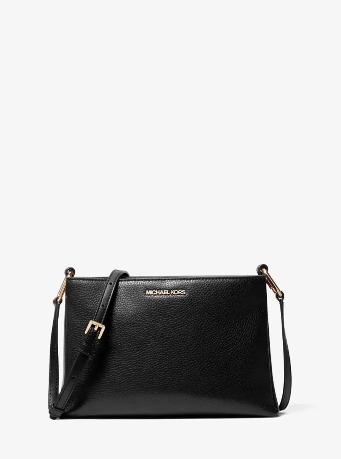 Trisha Medium Pebbled Leather Crossbody Bag