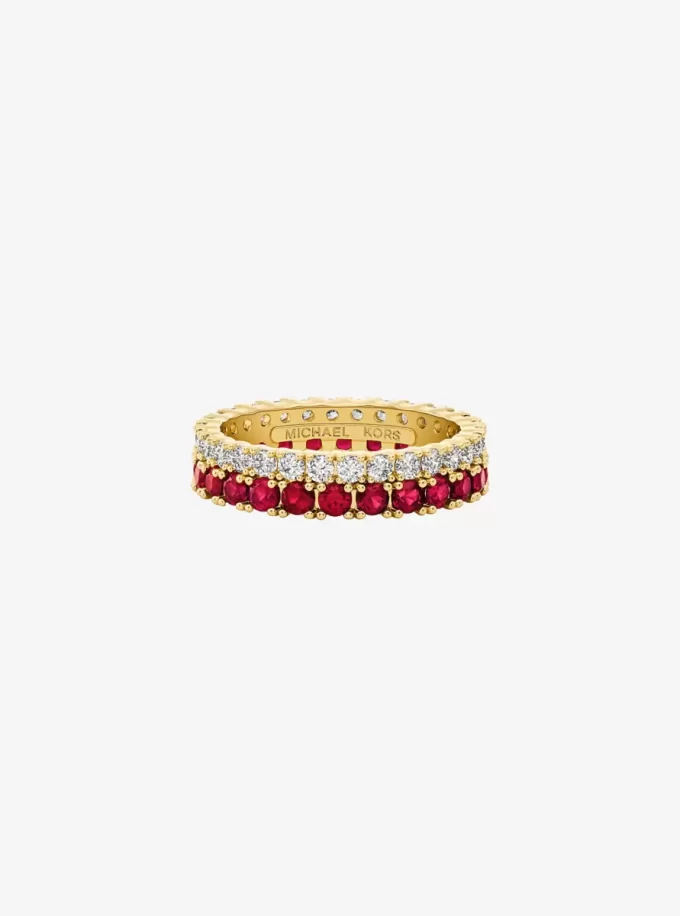 Two-Tone Double Pavé Ring Two-Tone Double Pavé Ring