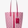Vincent Large Logo Jacquard Tote Bag with Card Case