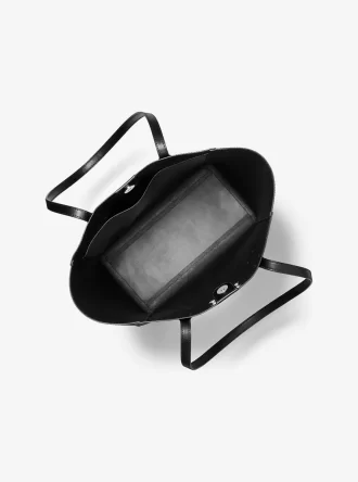 Vincent Large Saffiano Leather Tote Bag with Card Case