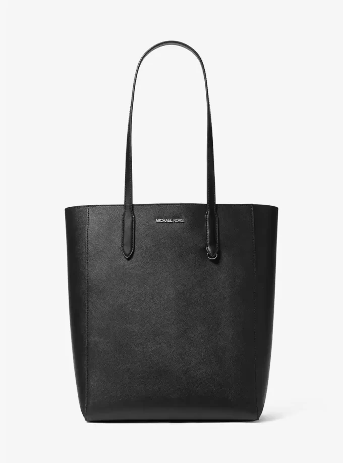 Vincent Large Saffiano Leather Tote Bag with Card Case