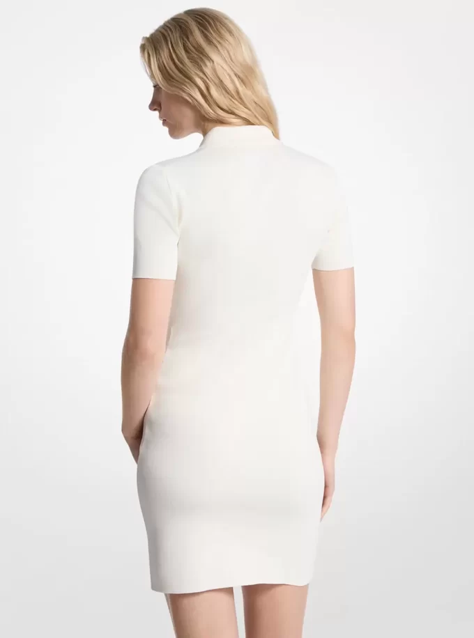 Viscose Blend Mini Dress