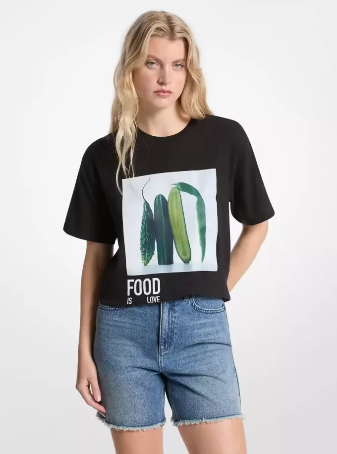 Watch Hunger Stop Cotton and Linen Blend T-Shirt Watch Hunger Stop Cotton and Linen Blend T-Shirt