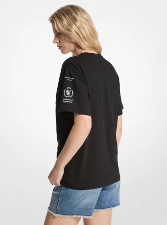 Watch Hunger Stop Cotton and Linen Blend T-Shirt