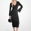 Wool Blend Belted Midi Dress Wool Blend Belted Midi Dress