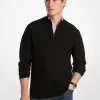 Wool Blend Quarter-Zip Sweater