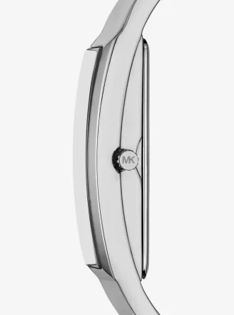 Yazmeen Silver-Tone Bangle Watch