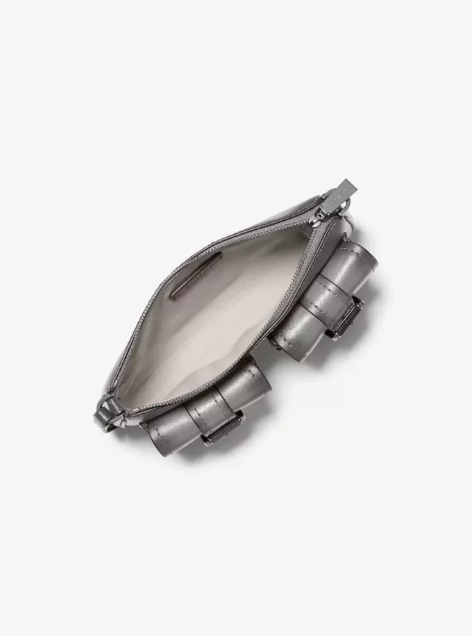 Zoe Small Burnished Leather Pochette Zoe Small Burnished Leather Pochette